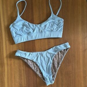 Acacia Swimwear Blue Bikini Set